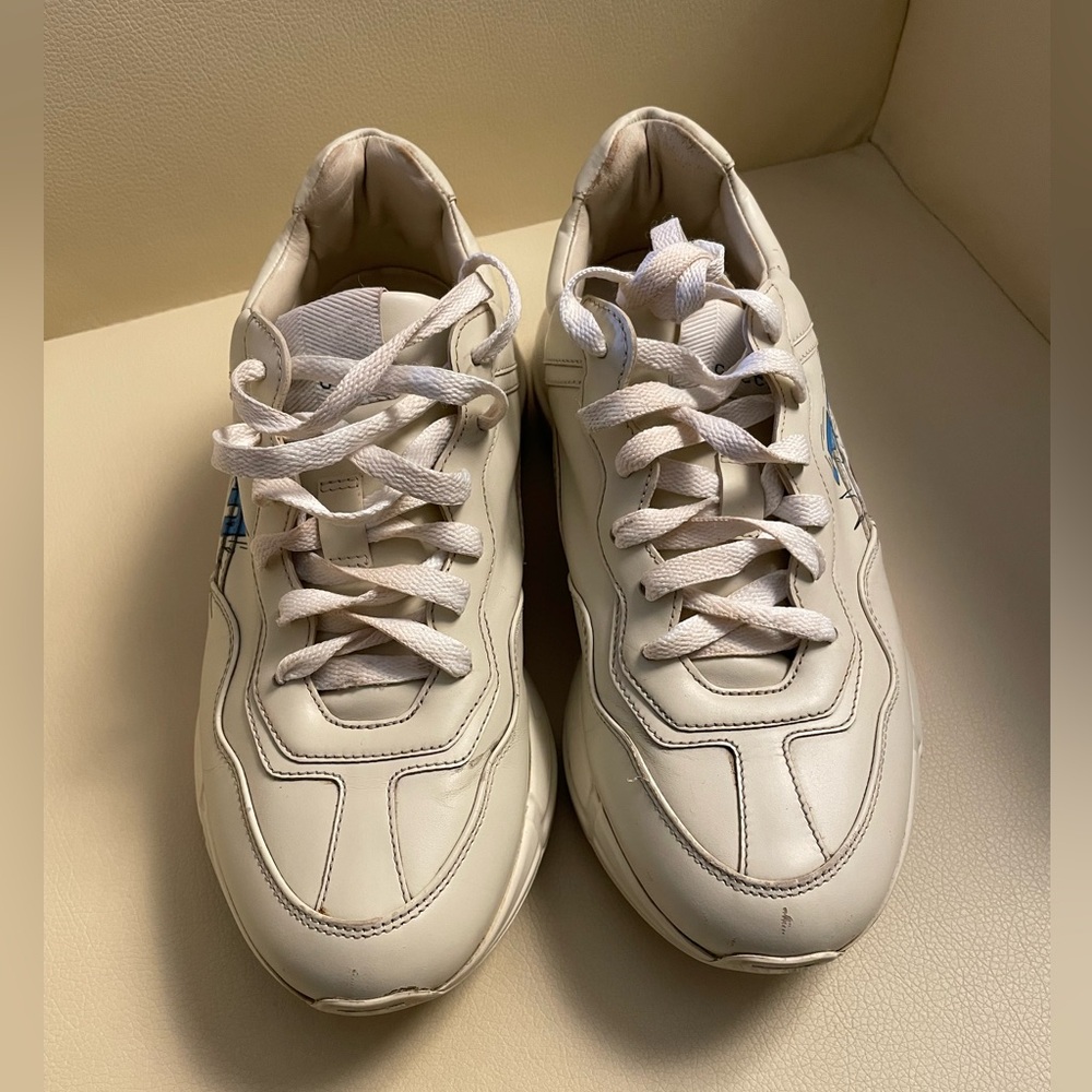 Authentic Gucci Cream Sneakers